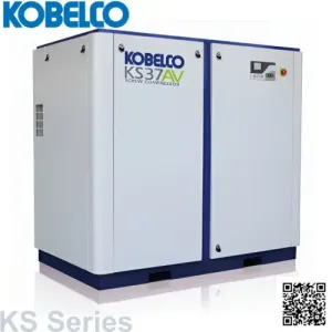 Trục vít ngâm dầu Kobelco KS series 15-90kW