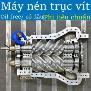 Máy nén trục vít phi tiêu chuẩn Kobelco Nhật Bản
