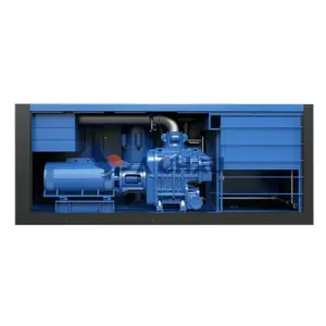Máy nén khí trục vít 2 cấp nén tốc độ cố định Trung Quốc